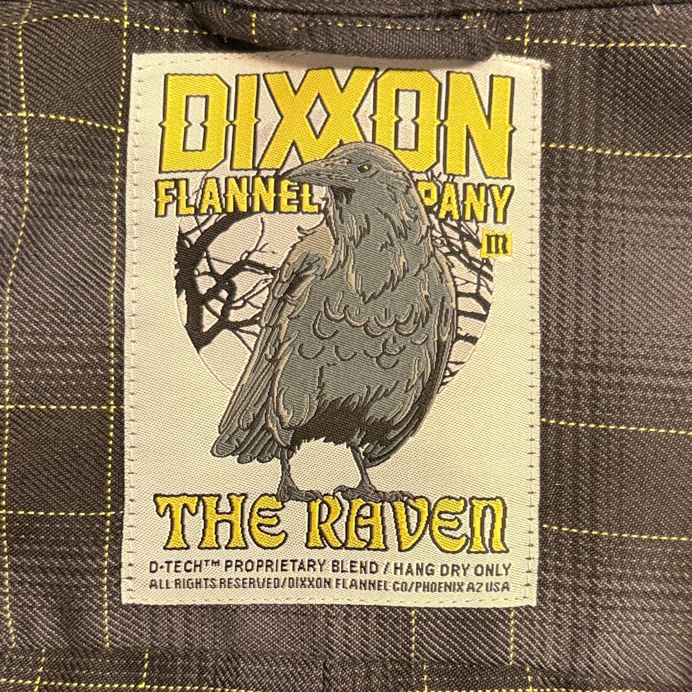 DIXXON Gray and Yellow Flannel Shirt